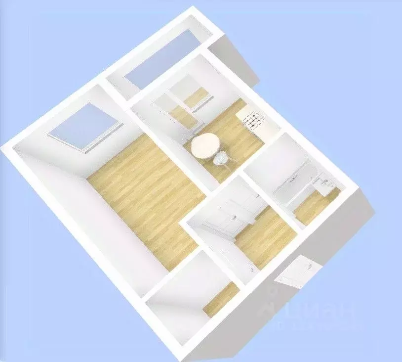 1-к кв. Пензенская область, Пензенский район, Засечный сельсовет, с. ... - Фото 2