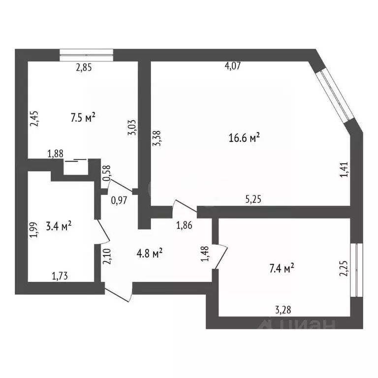 1-к кв. Амурская область, Шимановск 1-й мкр, 17 (41.1 м) - Фото 2