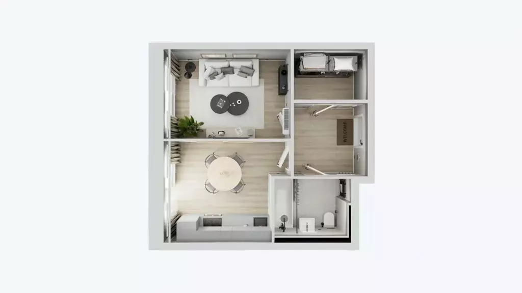 1-к кв. Московская область, Ленинский городской округ, д. Калиновка ... - Фото 1