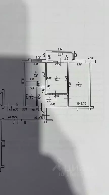 2-к кв. Краснодарский край, Анапа Парковая ул., 64Ак3 (52.5 м) - Фото 2