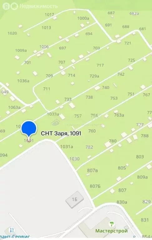 Участок в Чебоксары, СНТ Заря, 1091 (5 м) - Фото 1