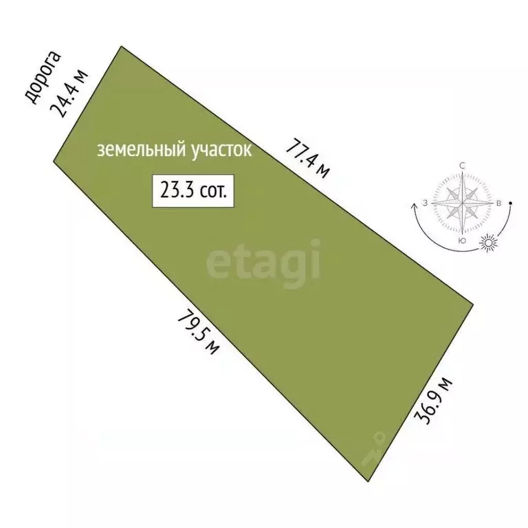 Участок в Татарстан, Тукаевский район, Калмиинское с/пос, д. ... - Фото 2