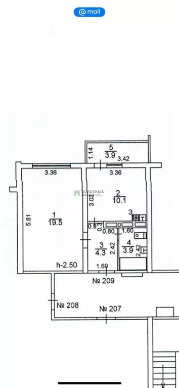 1-к кв. Краснодарский край, Новороссийск ул. Видова, 214 (41.7 м) - Фото 1