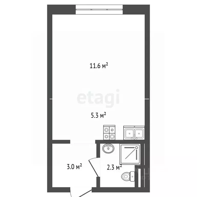 Студия Москва Алтуфьевское ш., 55к4 (22.0 м) - Фото 2