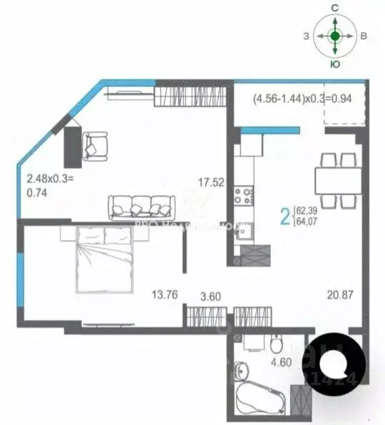 2-к кв. Крым, Ялта ул. Кирова, 155Ак2 (62.9 м) - Фото 2