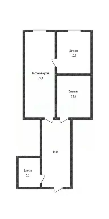 2-к кв. Дагестан, Махачкала ул. Абубакарова, 112 (65.0 м) - Фото 2