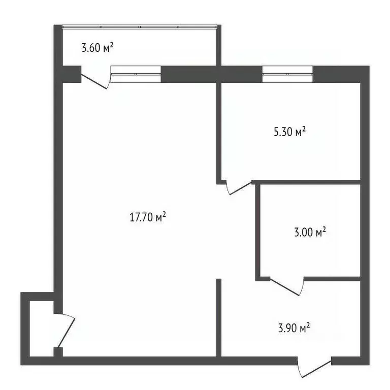 1-к кв. Красноярский край, Красноярск ул. Юности, 27 (33.0 м) - Фото 2