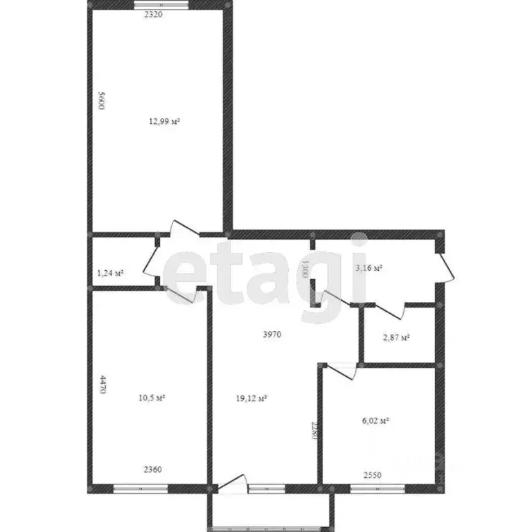 3-к кв. Белгородская область, Шебекино ул. Ленина, 37 (58.0 м) - Фото 1