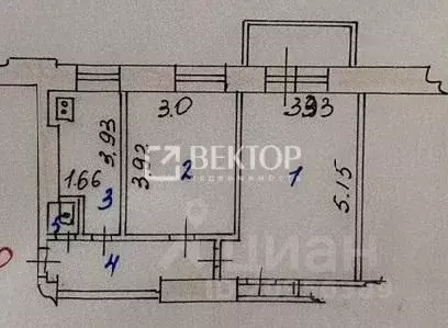 2-к кв. Ивановская область, Иваново Пролетарская ул., 2 (42.0 м) - Фото 1
