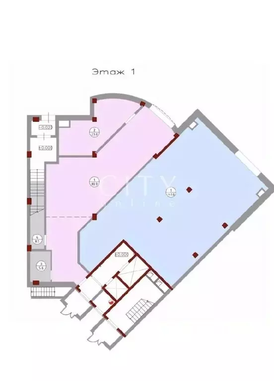 Офис в Тюменская область, Тюмень ул. Чернышевского, 2Бк1 (244 м) - Фото 1