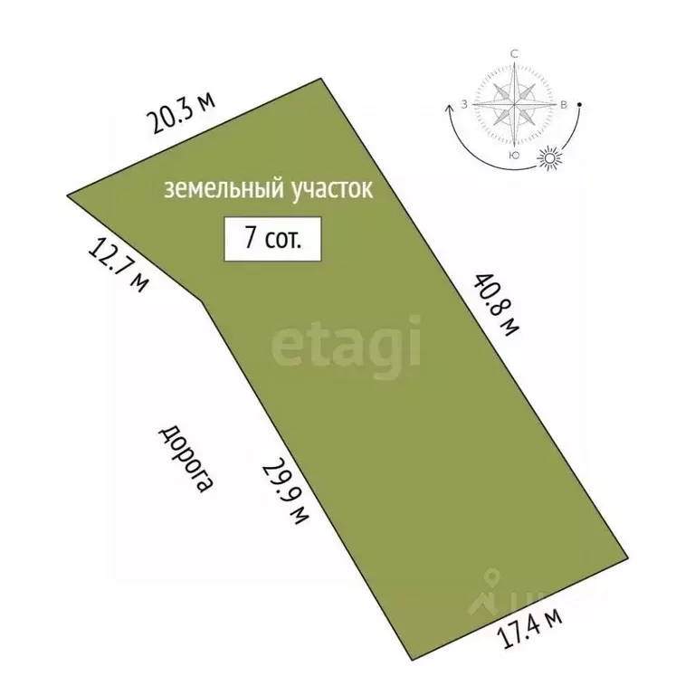 Участок в Вологодская область, Великоустюгский муниципальный округ, ... - Фото 2