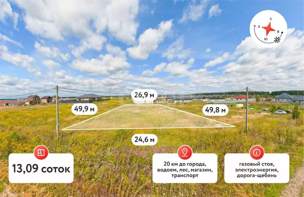 Участок в Тюменская область, Тюменский район, д. Елань, Московские ... - Фото 1