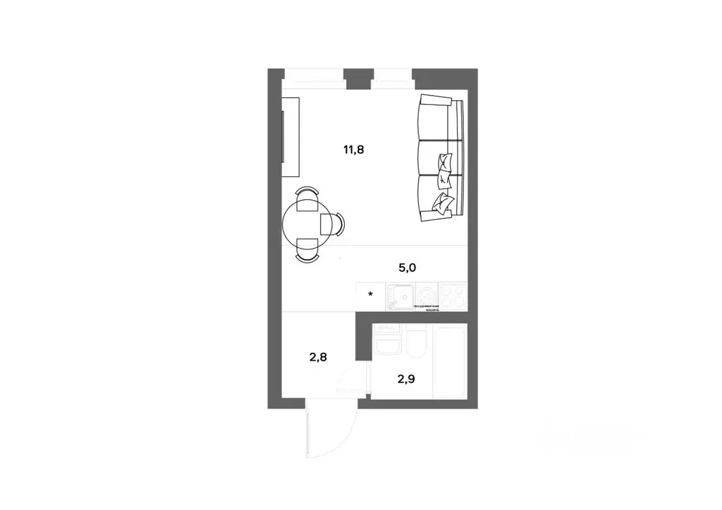 Студия Ленинградская область, Всеволожский район, д. Новое Девяткино ... - Фото 1