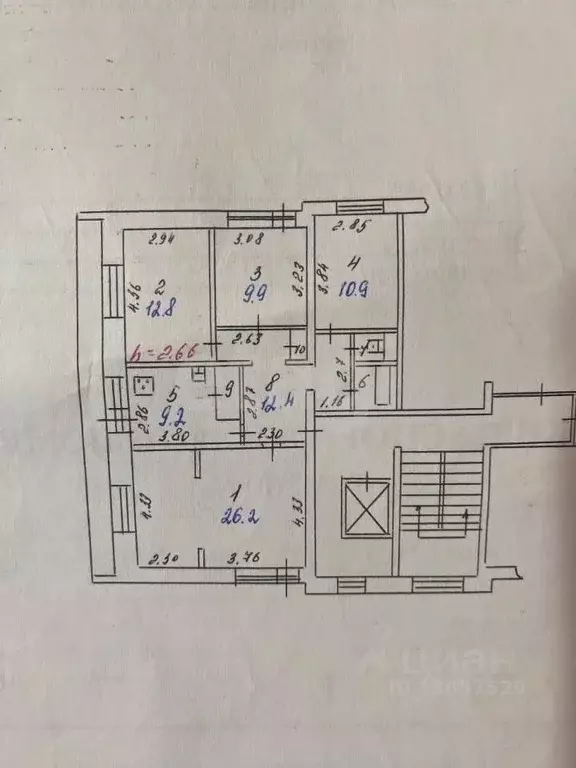 4-к кв. Иркутская область, Иркутск Байкальская ул., 207а (87.0 м) - Фото 2