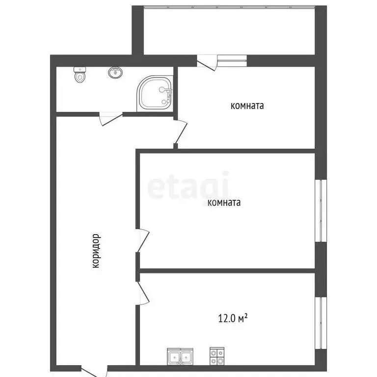 2-комнатная квартира: Муром, Заводская улица, 7 (51.3 м) - Фото 0