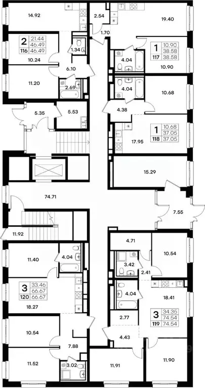 3-к кв. Татарстан, Казань 3-й кв-л, Салават Купере жилой комплекс ... - Фото 2