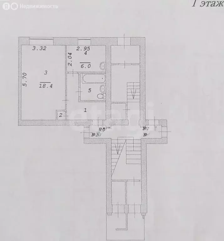 1-комнатная квартира: Ангарск, квартал 95Б, 2 (34.3 м) - Фото 1