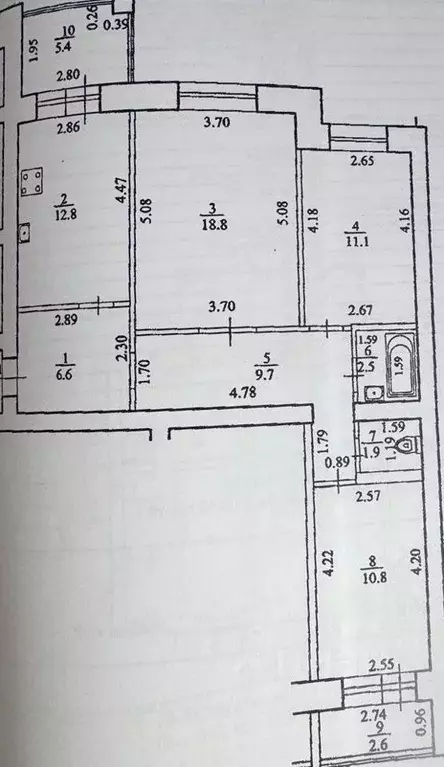 3-к кв. башкортостан, уфа южный мкр, ул. загира исмагилова, 19 (78.0 . - Фото 0