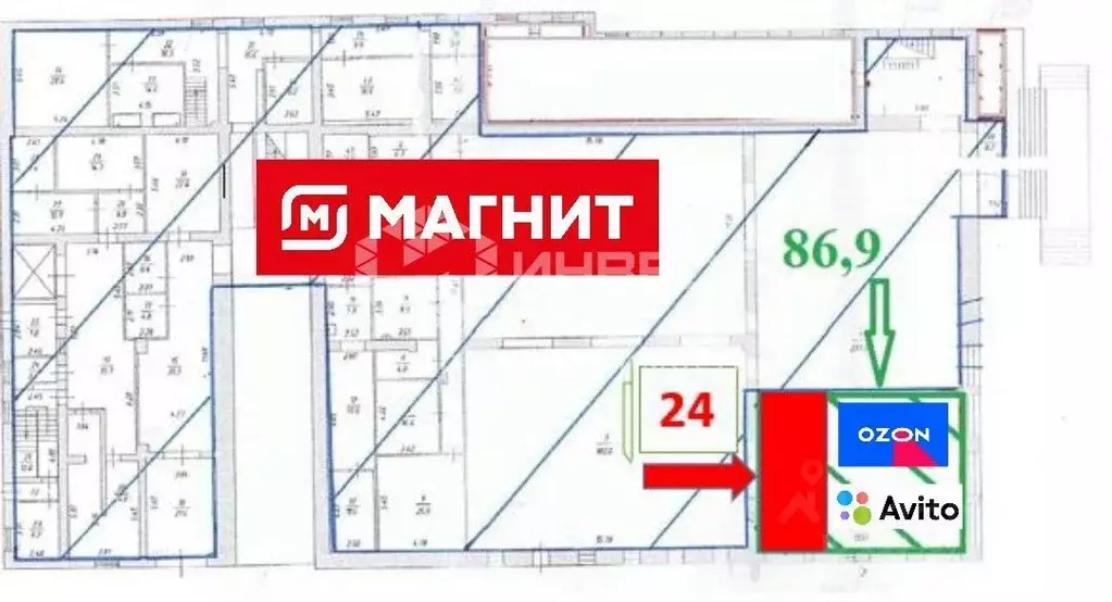 Помещение свободного назначения в Мурманская область, Мурманск ул. ... - Фото 2
