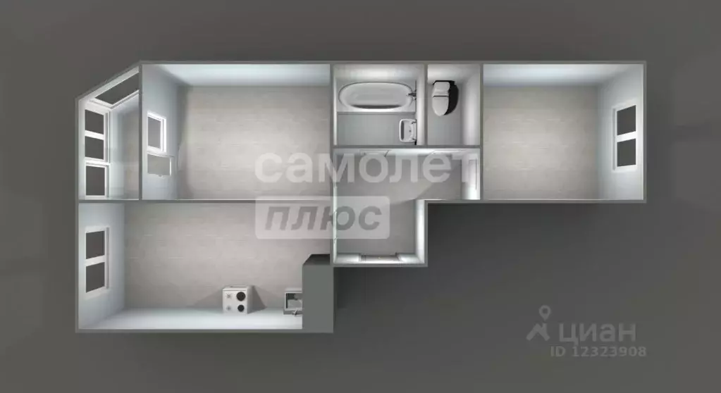 2-к кв. Московская область, Ленинский городской округ, Бутово пгт ... - Фото 2