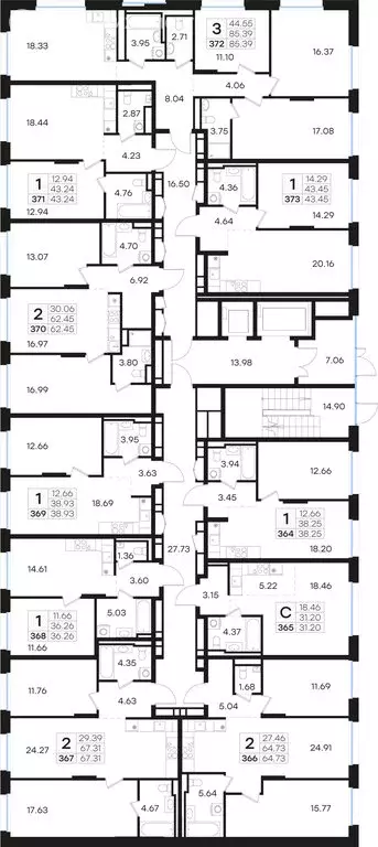 3-комнатная квартира: Нижний Новгород, Нижегородский район (85.39 м) - Фото 1