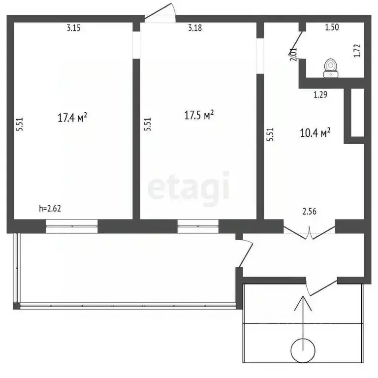 Помещение свободного назначения в Ямало-Ненецкий АО, Муравленко ул. ... - Фото 2