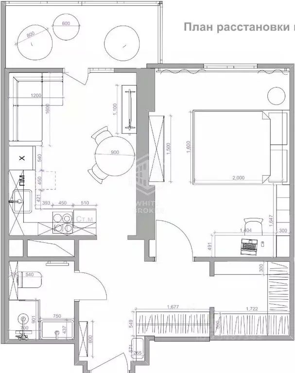 1-к кв. Москва Чоботовская ул., 2к2 (37.2 м) - Фото 2