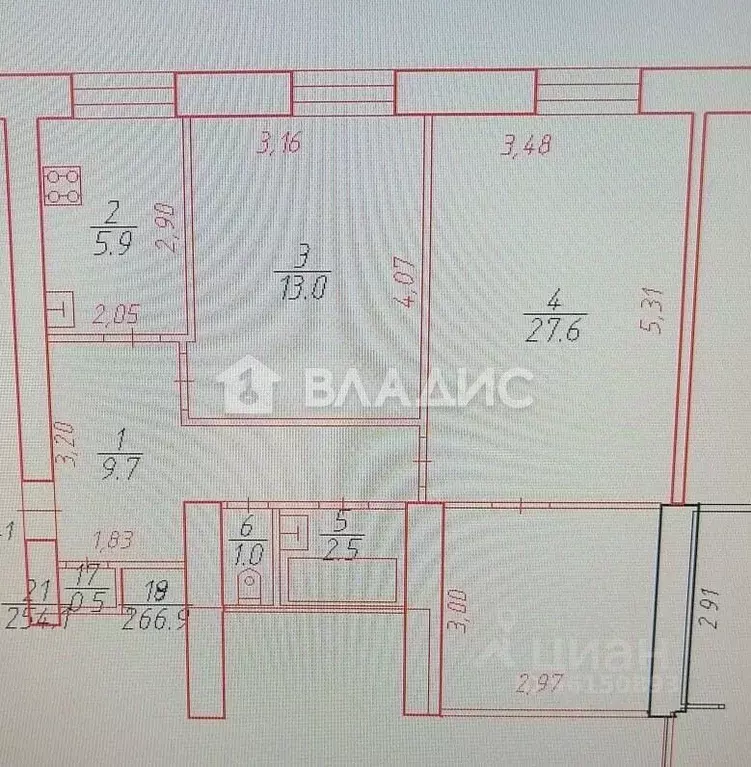 2-к кв. Карелия, Петрозаводск ул. Гоголя, 14 (60.2 м) - Фото 2