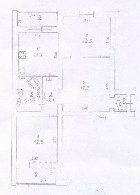 2-к. квартира, 64,5 м, 8/10 эт. - Фото 0