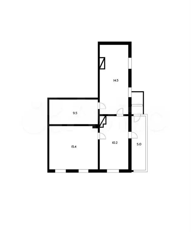 3-к. квартира, 55 м, 1/3 эт. - Фото 0