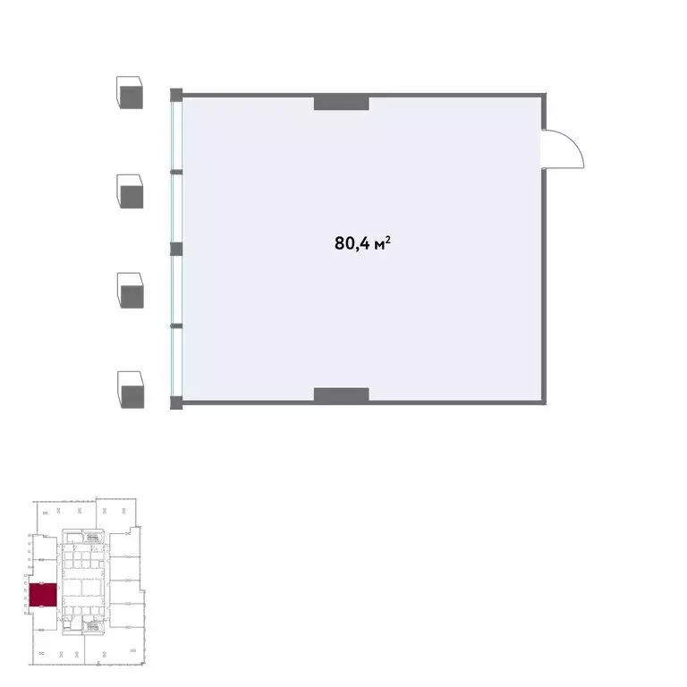 Офис (80.4 м) - Фото 1