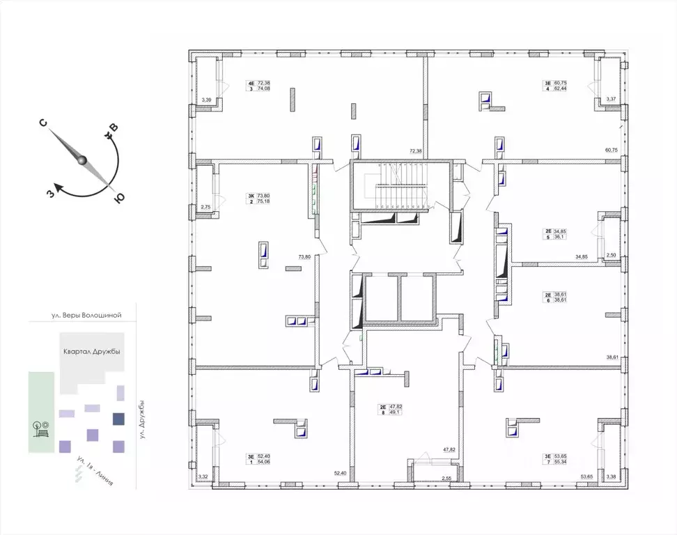 2-к кв. Кемеровская область, Кемерово ул. Дружбы, 10 (36.1 м) - Фото 2