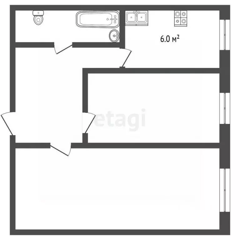 2-к кв. Свердловская область, Екатеринбург ул. Начдива Онуфриева, 36 ... - Фото 1
