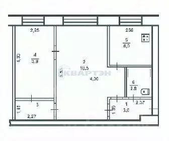 Квартира, 2 комнаты, 45 м - Фото 1