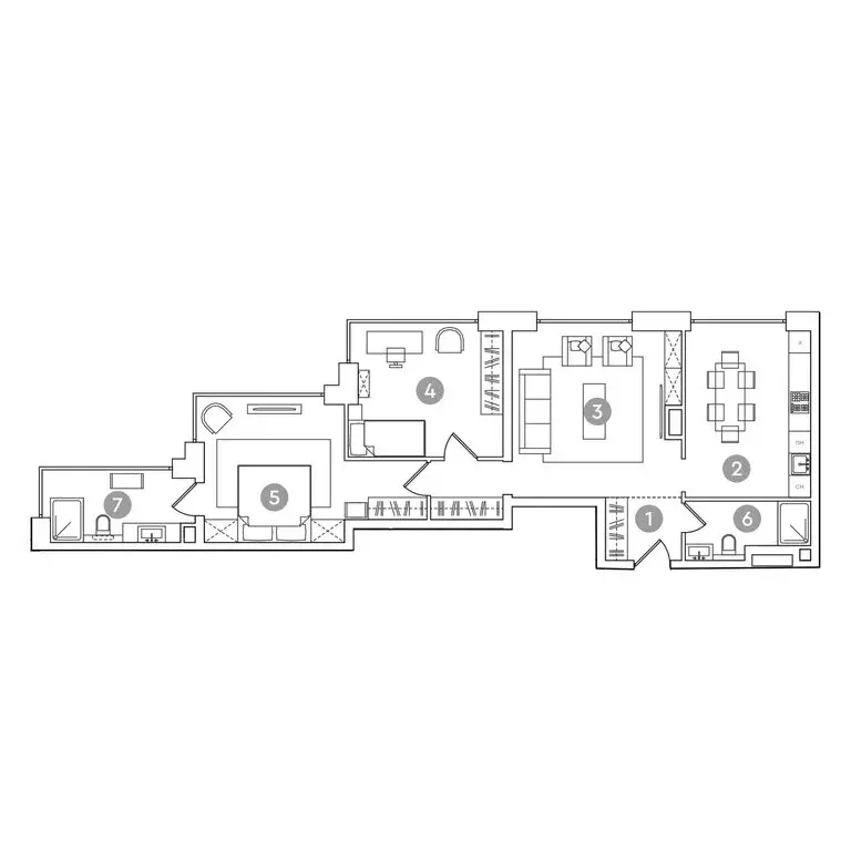 3-комнатная квартира: Москва, проспект Академика Сахарова, 7 (89.3 м) - Фото 1