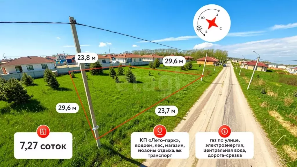 Участок в Тюменская область, Тюмень Лето-Парк ТСН, 579 (7.27 сот.) - Фото 1