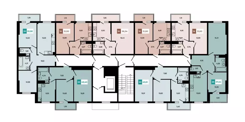 2-к кв. Ростовская область, Аксайский район, Щепкинское с/пос, пос. ... - Фото 2