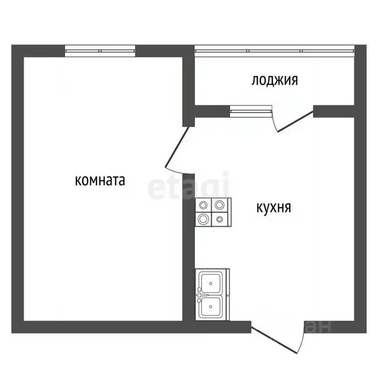 Студия Оренбургская область, Оренбург Беляевская ул., 33 (10.9 м) - Фото 2