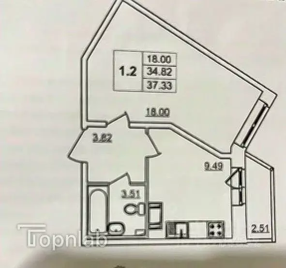 1-к кв. Ленинградская область, Мурино Всеволожский район, ул. Шоссе в ... - Фото 2