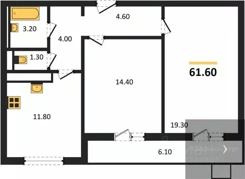 2-к кв. Воронежская область, Воронеж ул. Загоровского, 5/4 (61.6 м) - Фото 0