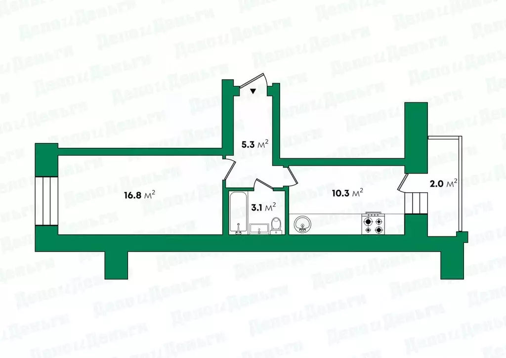 1-к кв. Кировская область, Киров ул. Мостовицкая, 4 (36.5 м) - Фото 2