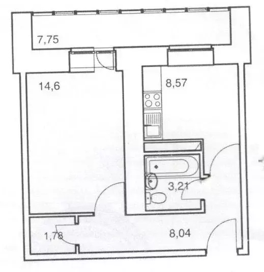 1-к кв. Пермский край, Пермь ул. Веры Засулич, 42А (36.2 м) - Фото 2