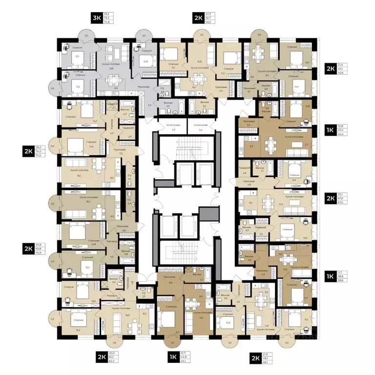 1-к кв. Башкортостан, Уфа ул. Ленина, 192 (28.5 м) - Фото 2