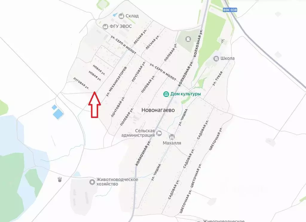 Участок в Башкортостан, Краснокамский район, с. Новонагаево ул. ... - Фото 1