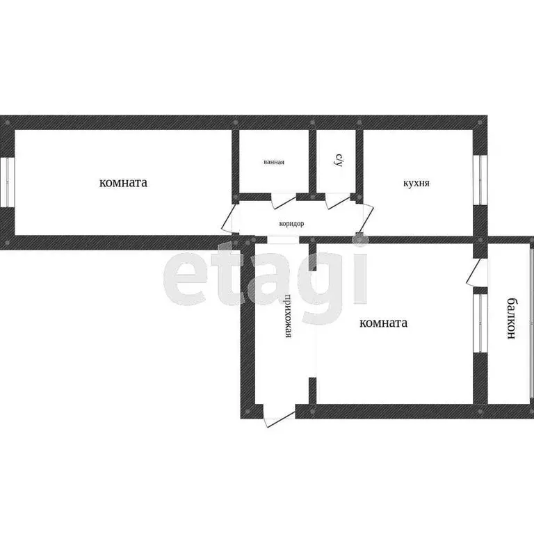 2-комнатная квартира: Миасс, улица Богдана Хмельницкого, 76 (54 м) - Фото 0