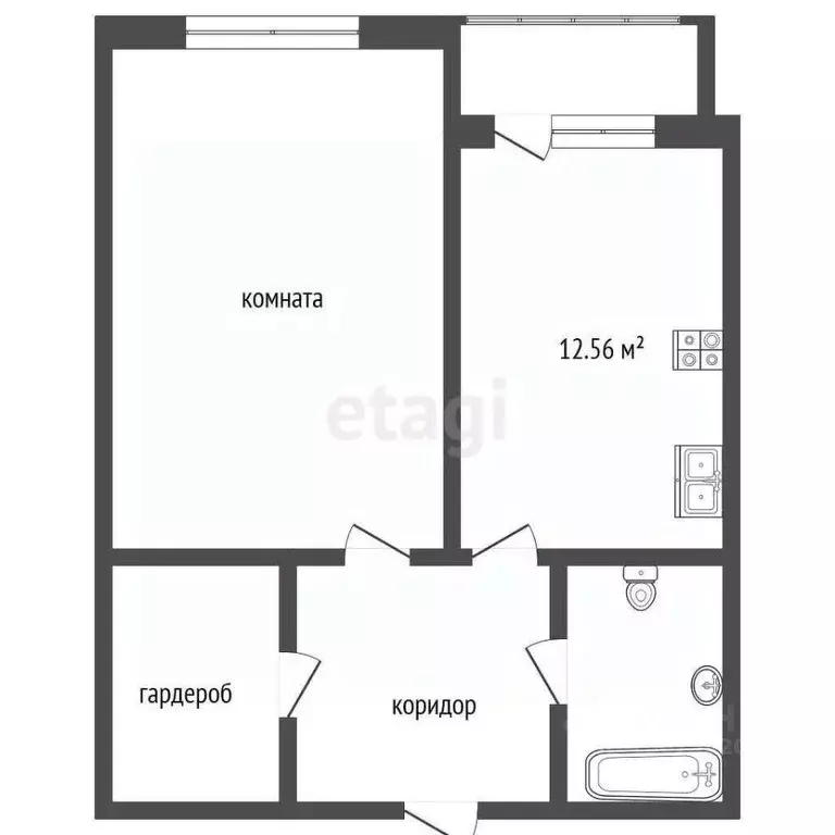 1-к кв. Ярославская область, Ярославль Балтийская ул., 3 (44.5 м) - Фото 1