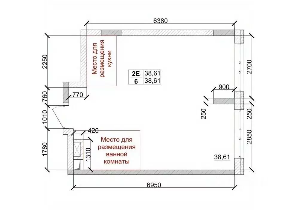 2-к кв. Кемеровская область, Кемерово ул. Дружбы, 10 (38.61 м) - Фото 1