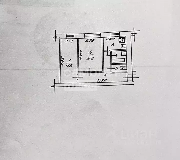 2-к кв. Липецкая область, Липецк Сырский Рудник мкр, ул. ... - Фото 2