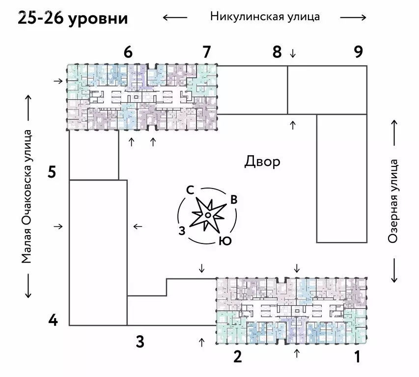 3-комнатная квартира: Москва, жилой комплекс Страна Озёрная (61 м) - Фото 1