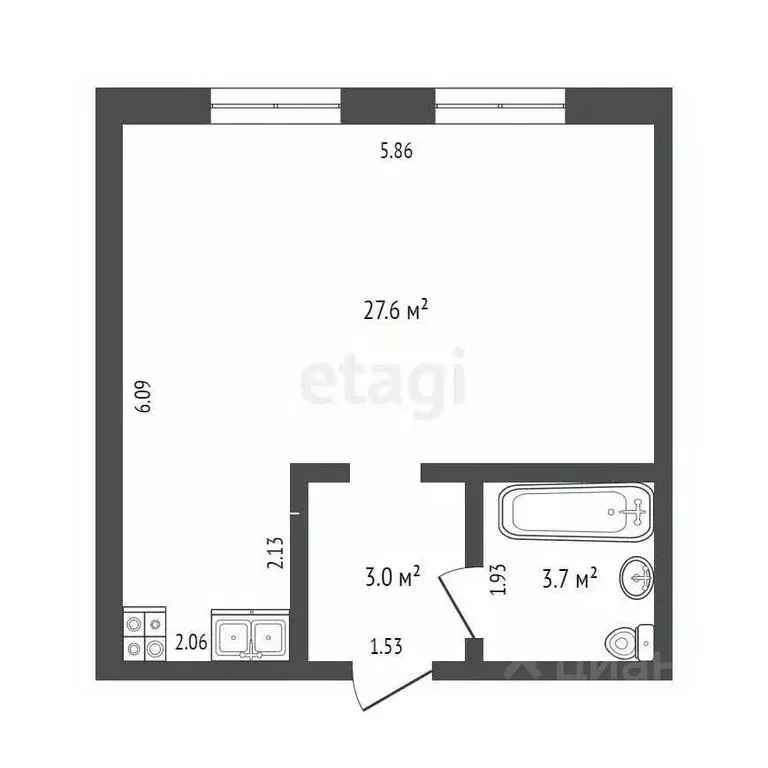 Студия Ямало-Ненецкий АО, Тарко-Сале Пуровский район, Юбилейная ул., ... - Фото 1